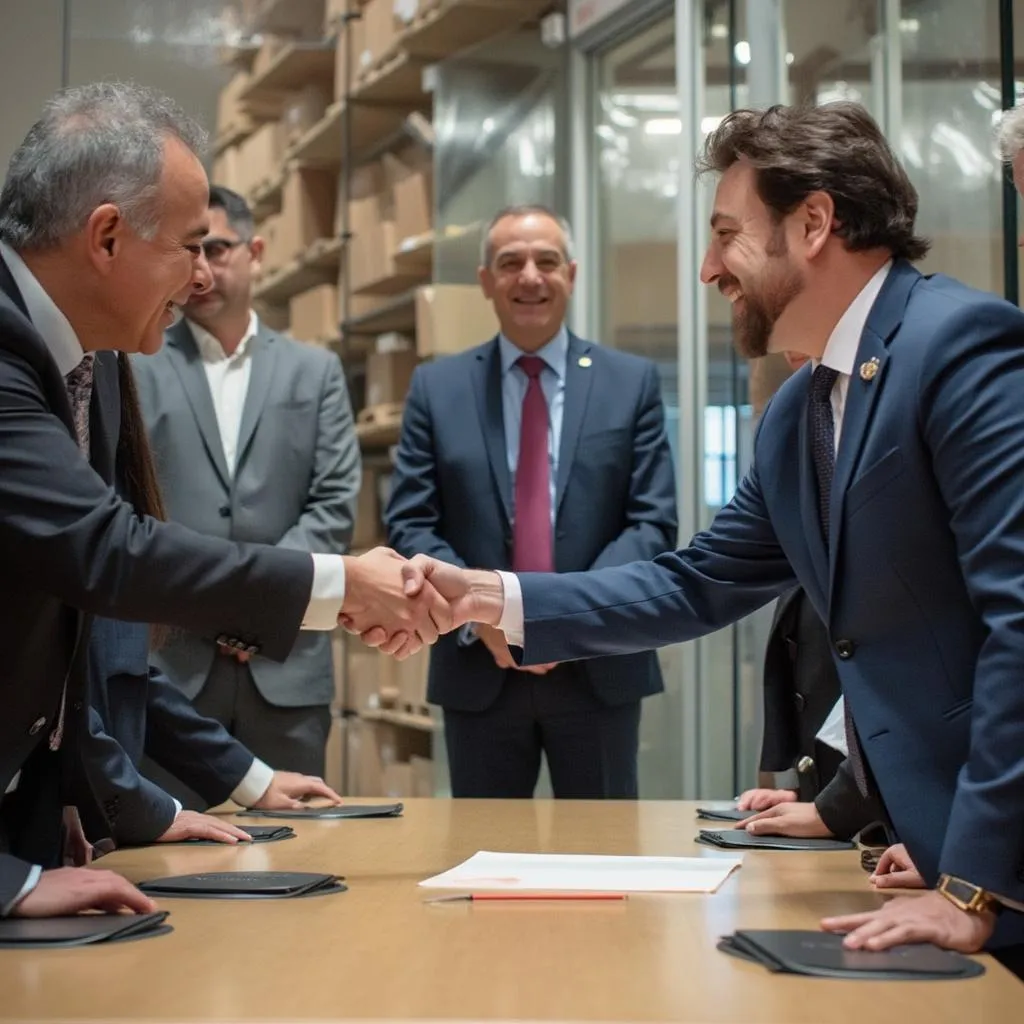 Firma de acuerdo con socio europeo